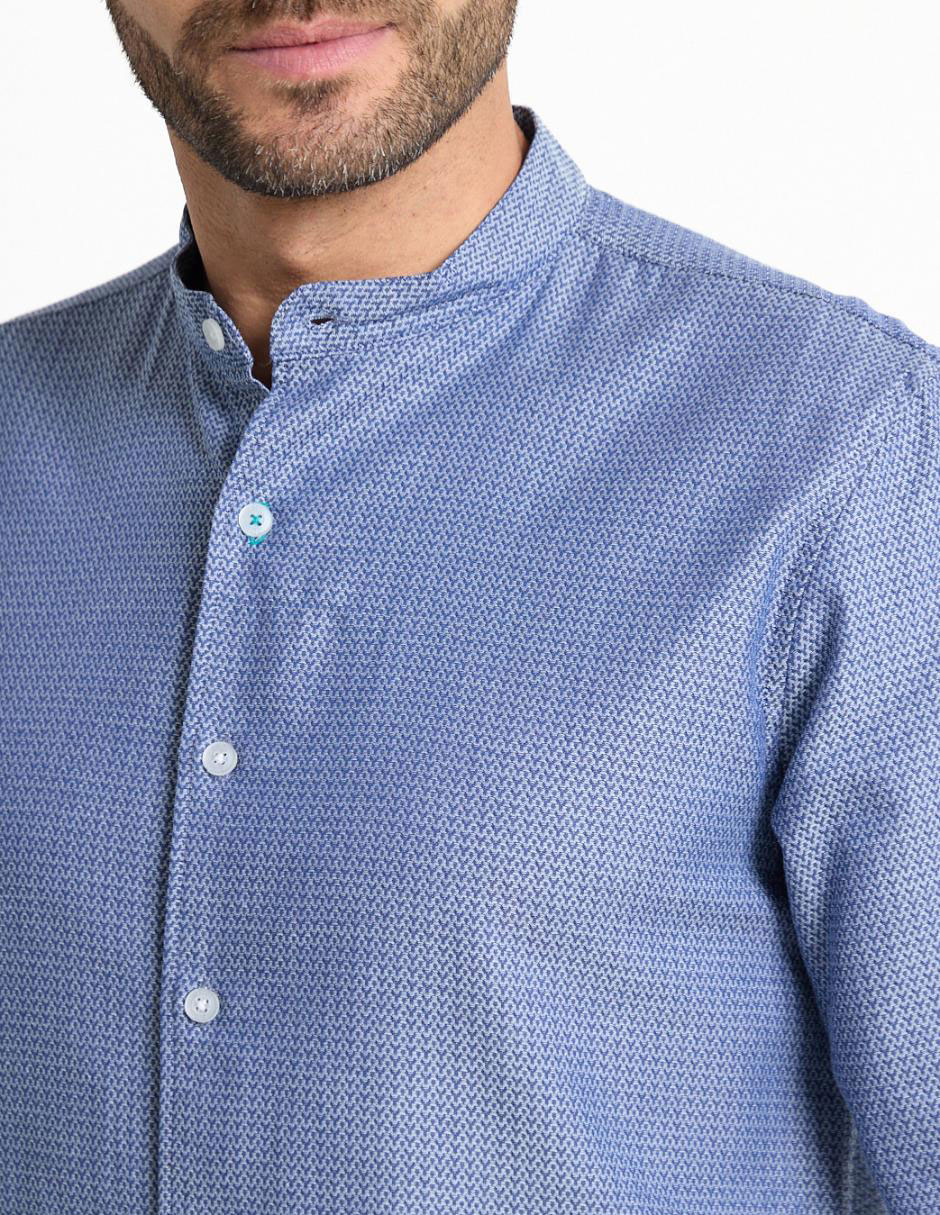 Camisa casual de algodón manga larga para hombre