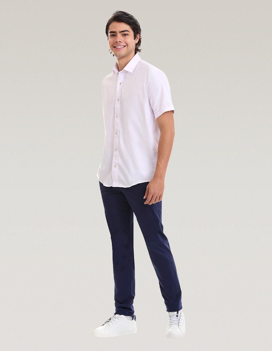 Camisa business casual de manga corta para hombre 2