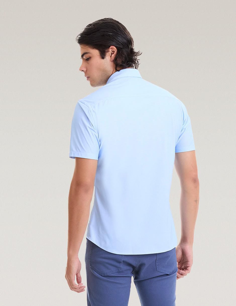 Camisa Business casual manga corta para hombre 4