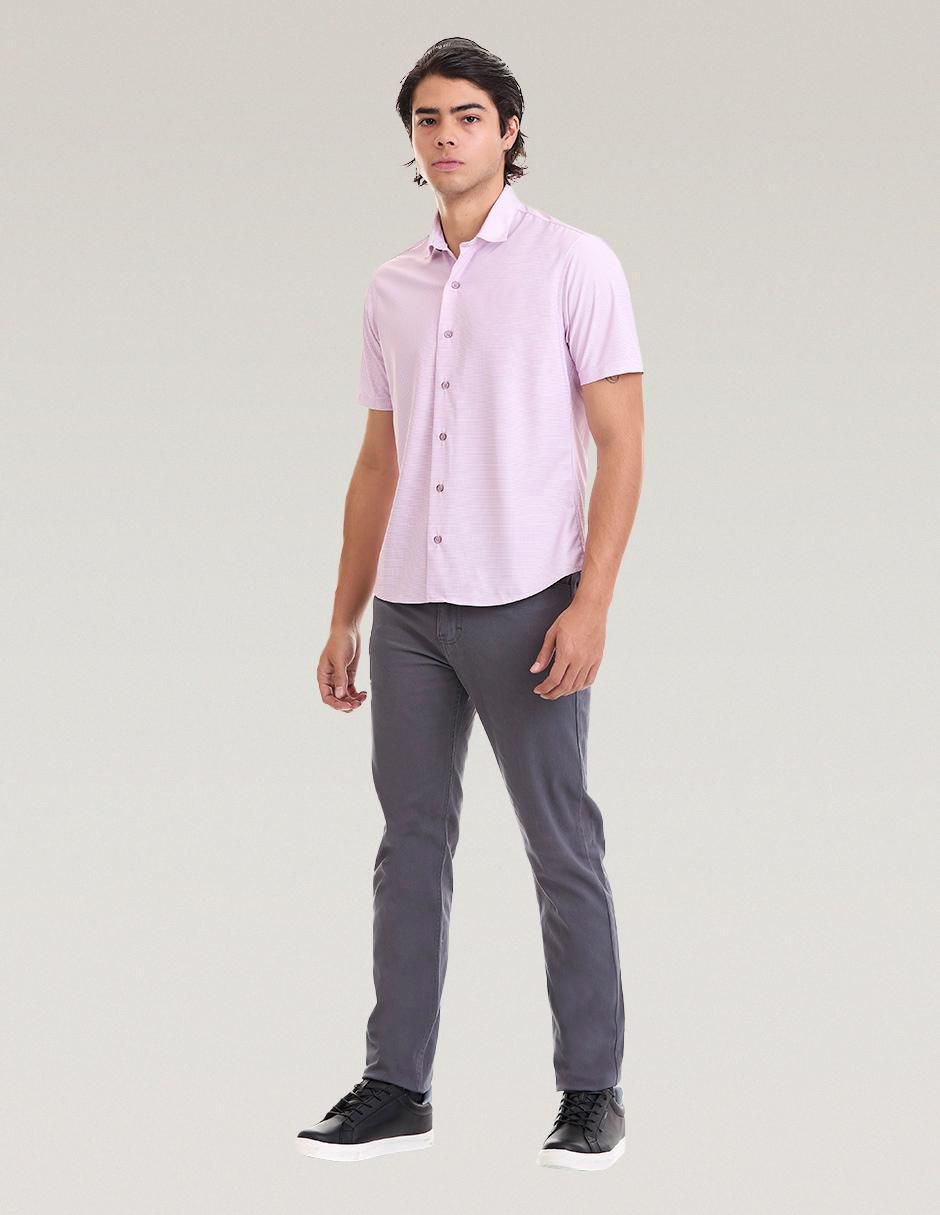 "camisa/sobrecamisa" business casual vittorio forti "de" (si aplica) poliéster "manga" corta "para hombre"