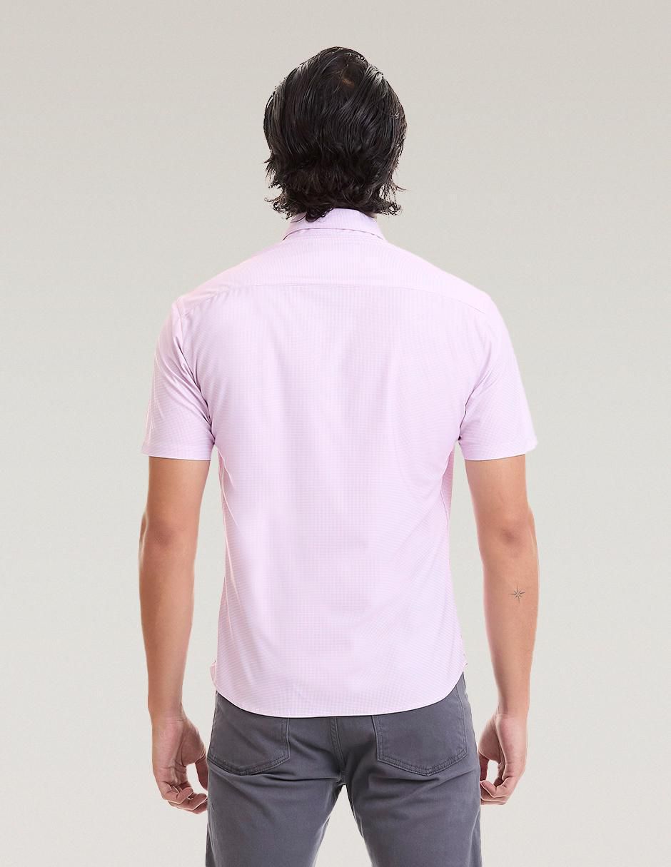 "camisa/sobrecamisa" business casual vittorio forti "de" (si aplica) poliéster "manga" corta "para hombre"