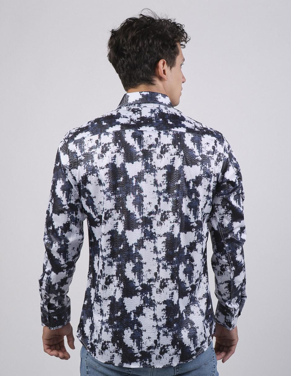 Camisa casual manga larga para hombre 2