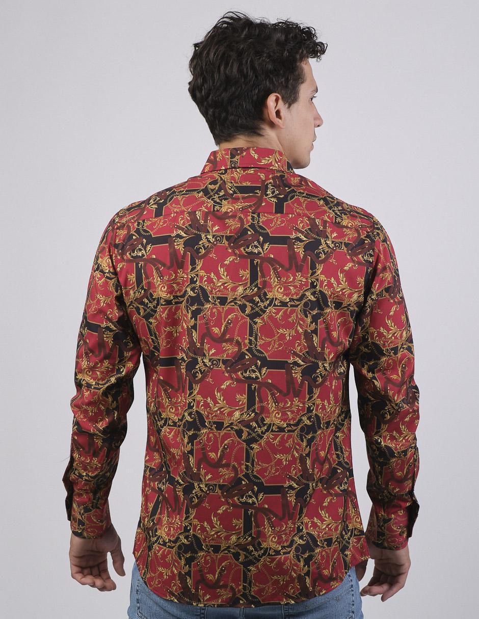 Camisa casual manga larga para hombre 4