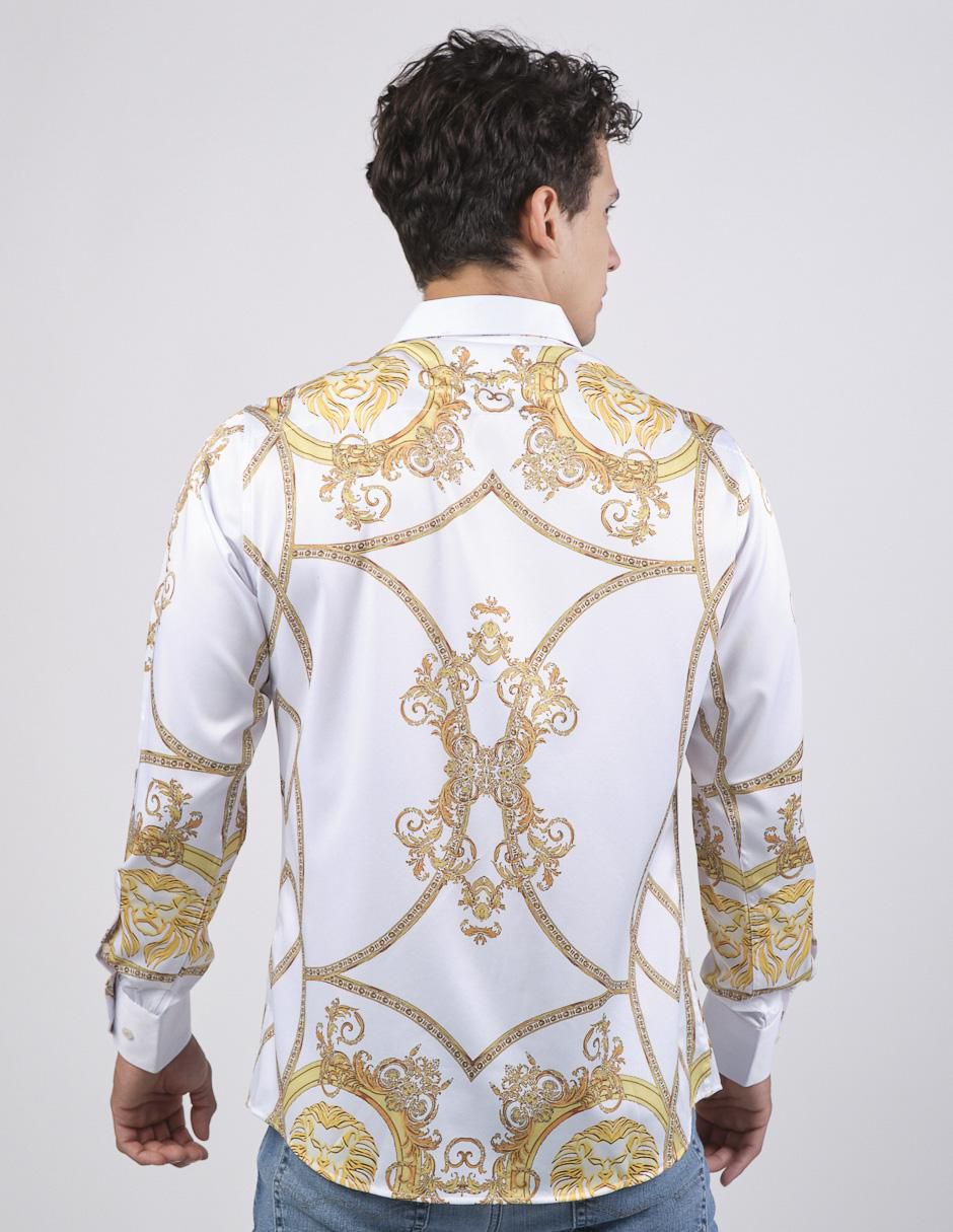 Camisa casual manga larga para hombre 2