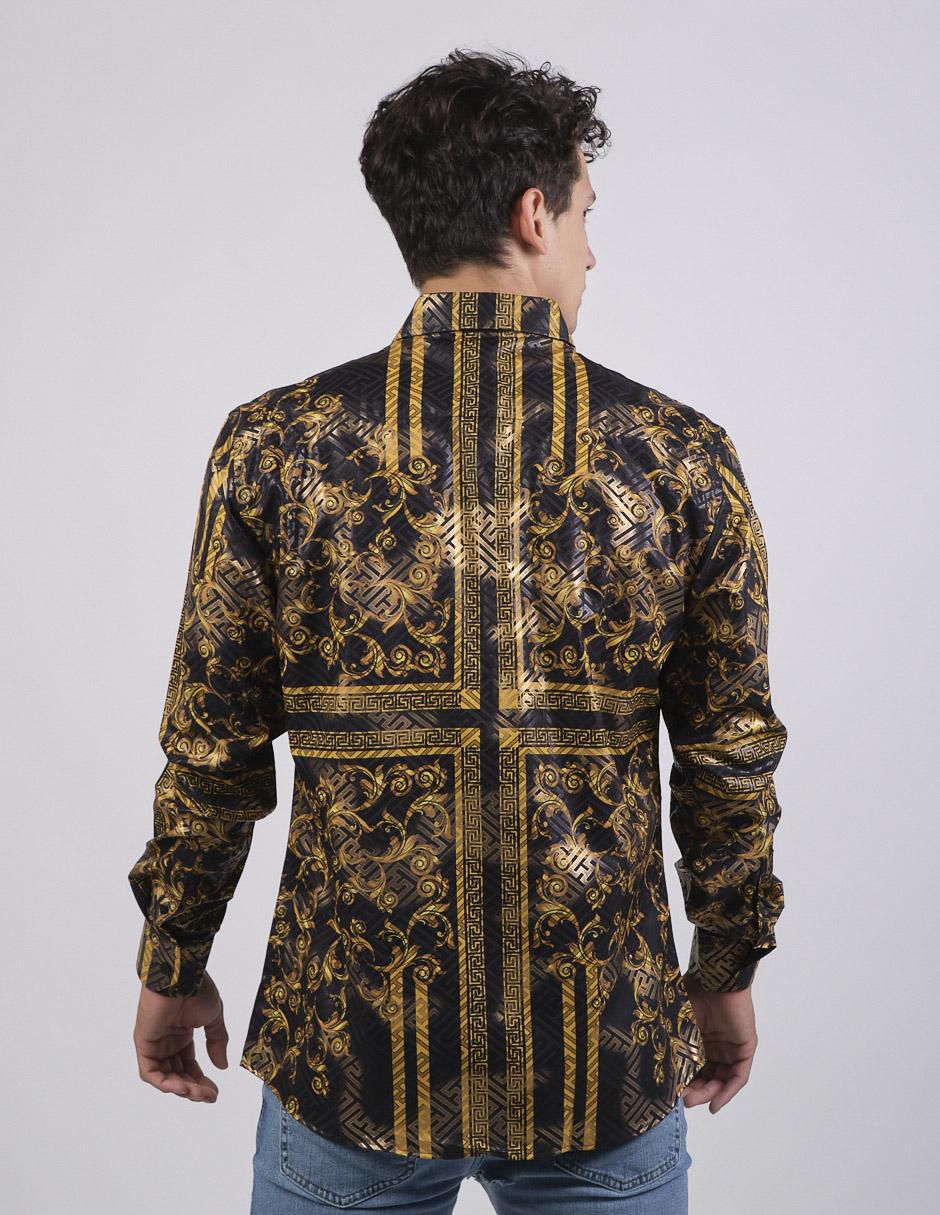 Camisa casual manga larga para hombre 2