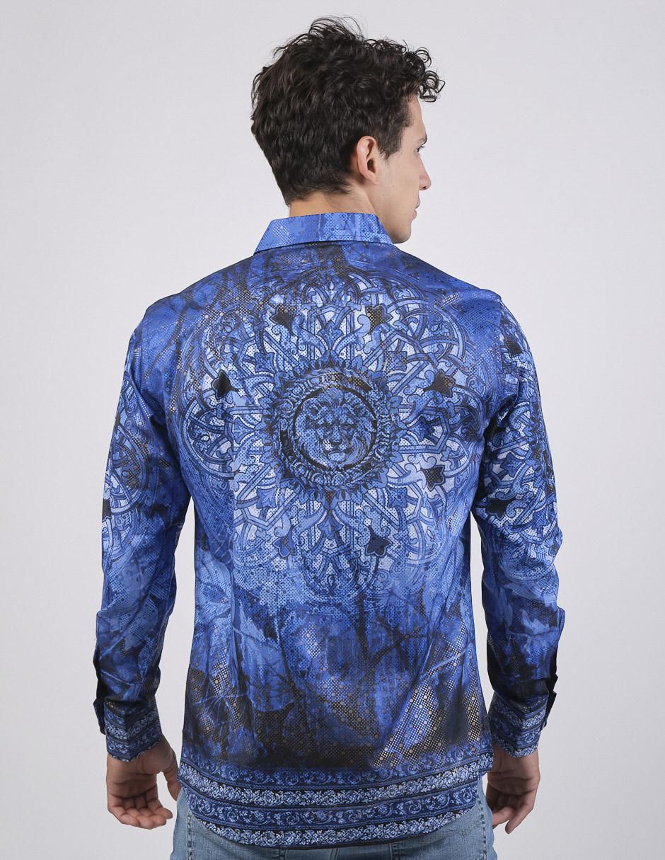 Camisa casual manga larga para hombre 2