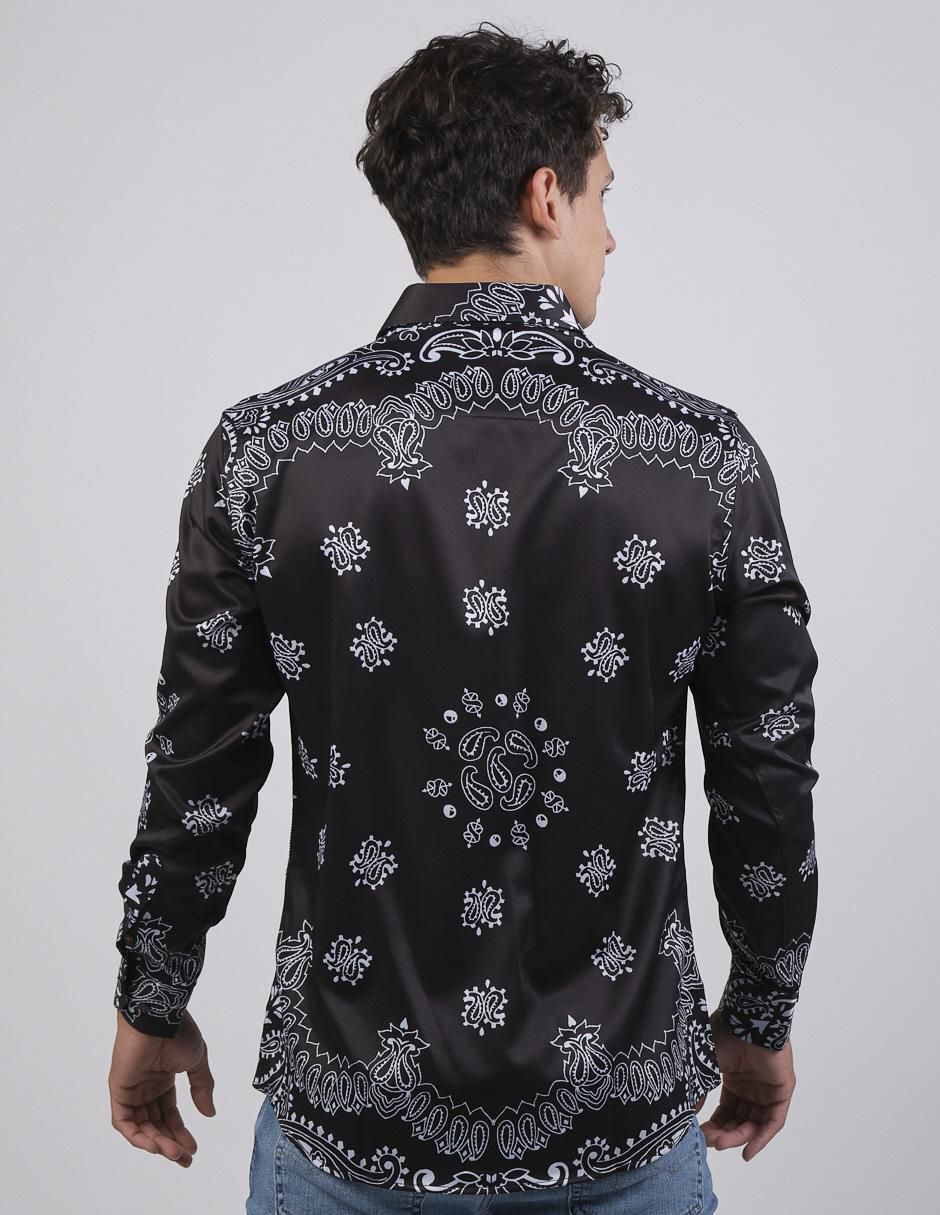 "camisa/sobrecamisa" casual benziny "de" (si aplica) poliéster y algodón "manga" larga "para hombre"
