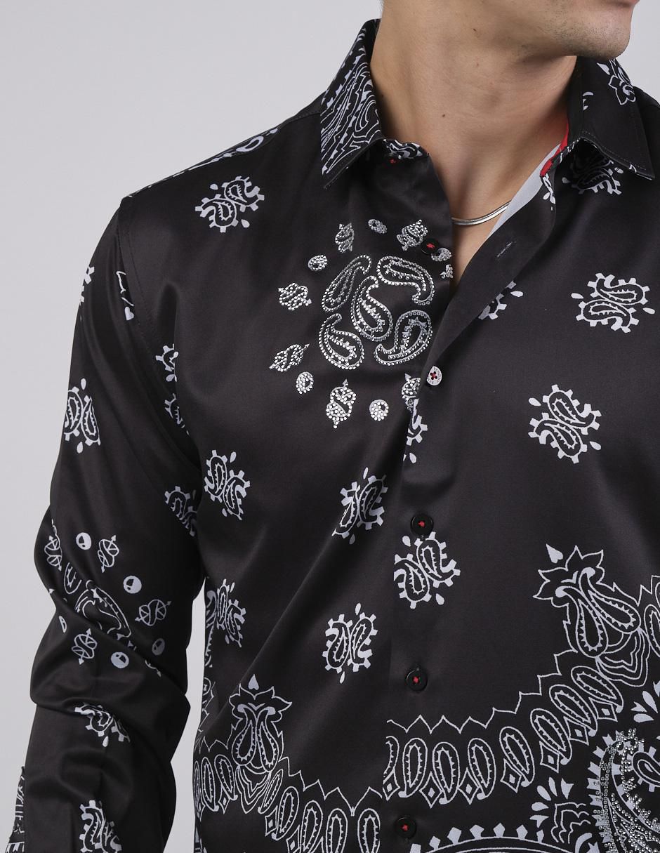 "camisa/sobrecamisa" casual benziny "de" (si aplica) poliéster y algodón "manga" larga "para hombre"