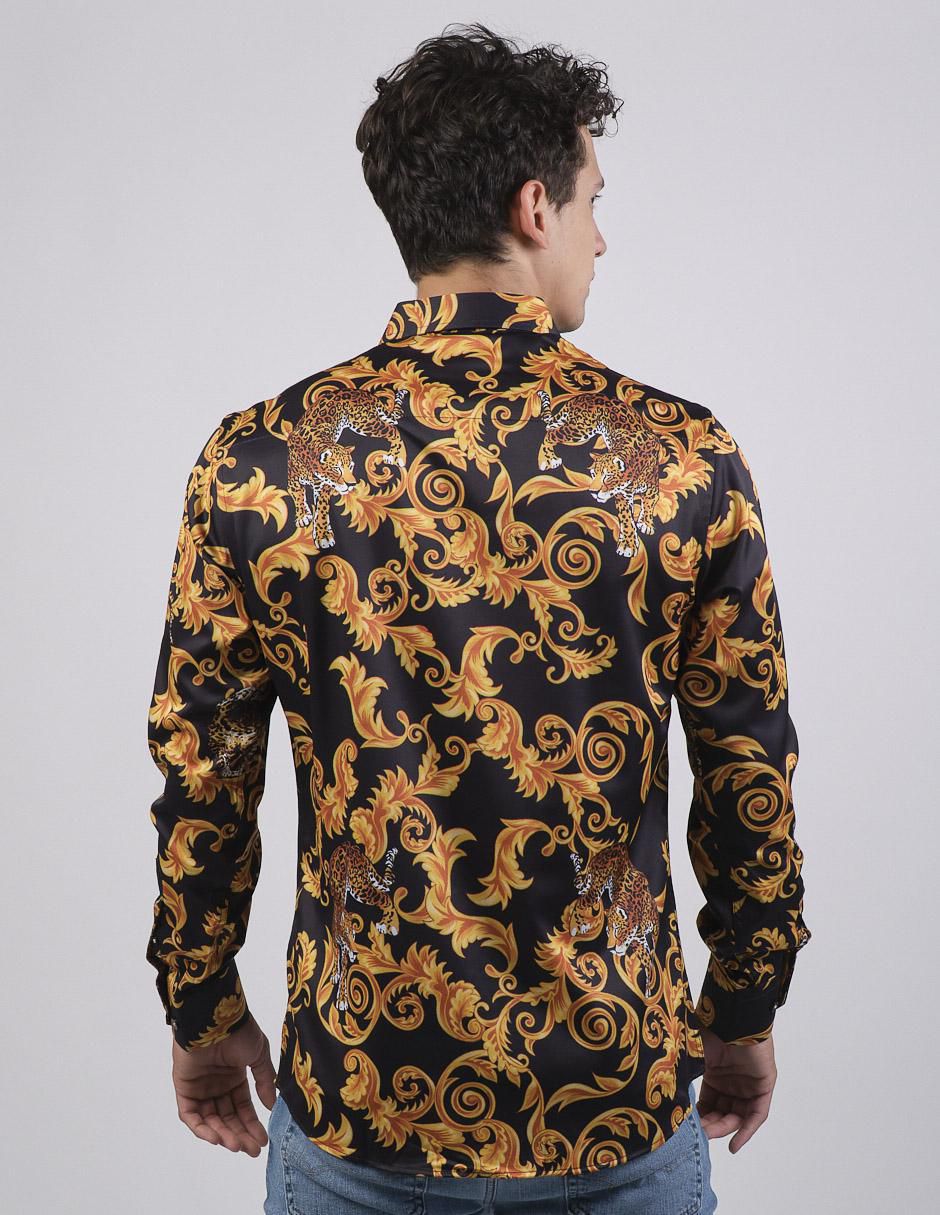 Camisa casual manga larga para hombre 2