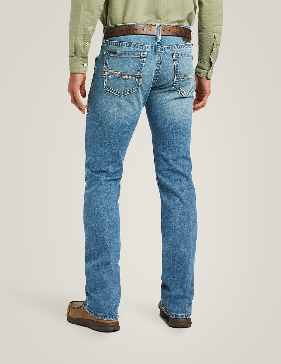 Jeans bota deslavado para hombre 2