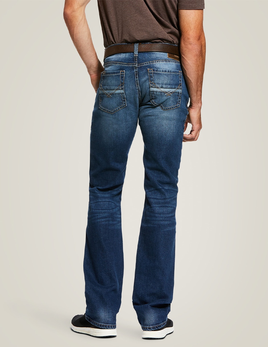 Jeans bota deslavado para hombre 2