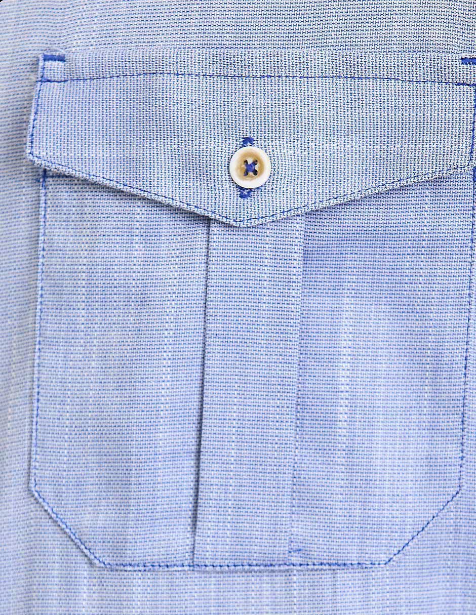 Camisa Business Casual de algodón manga larga para hombre 4