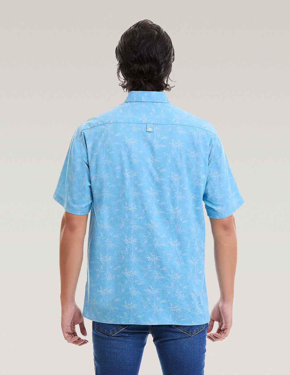 Camisa Business Casual de algodón manga corta para hombre 3