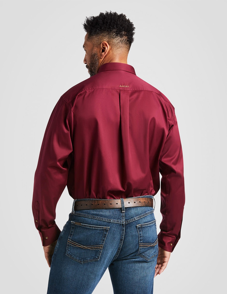 Camisa casual de algodón manga larga para hombre 2