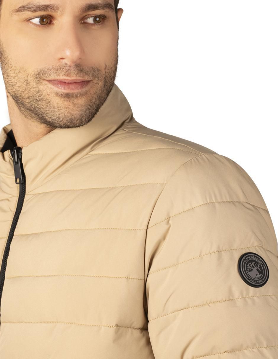 Chamarra acolchada repelente al agua reversible para hombre 4