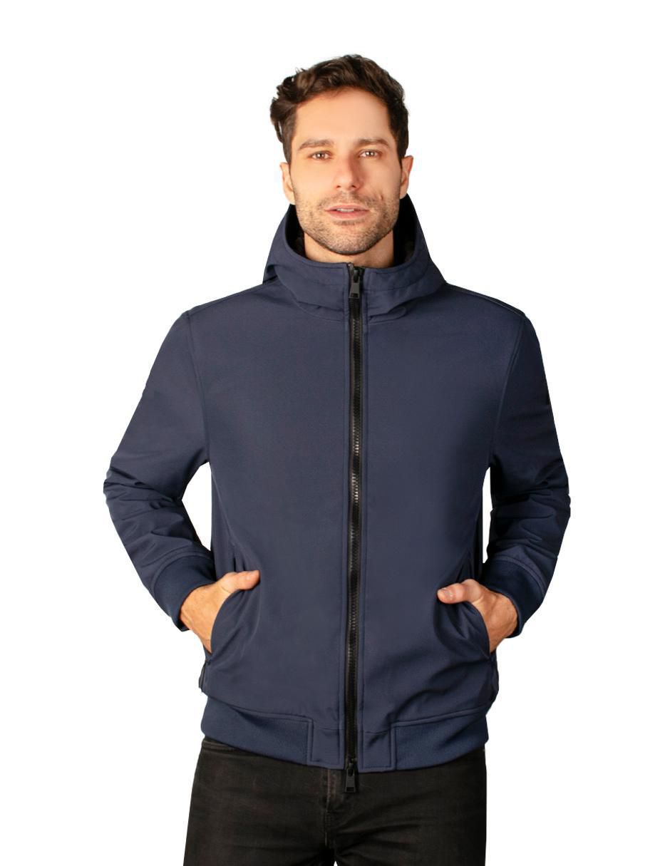 Chamarra casual con capucha para hombre Chamarra casual con capucha para hombre