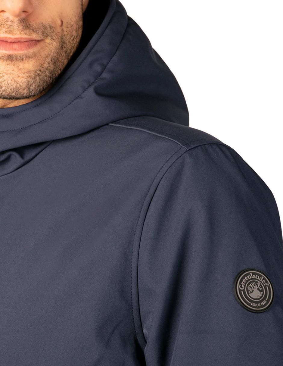 Chamarra casual Greenlander con capucha para hombre