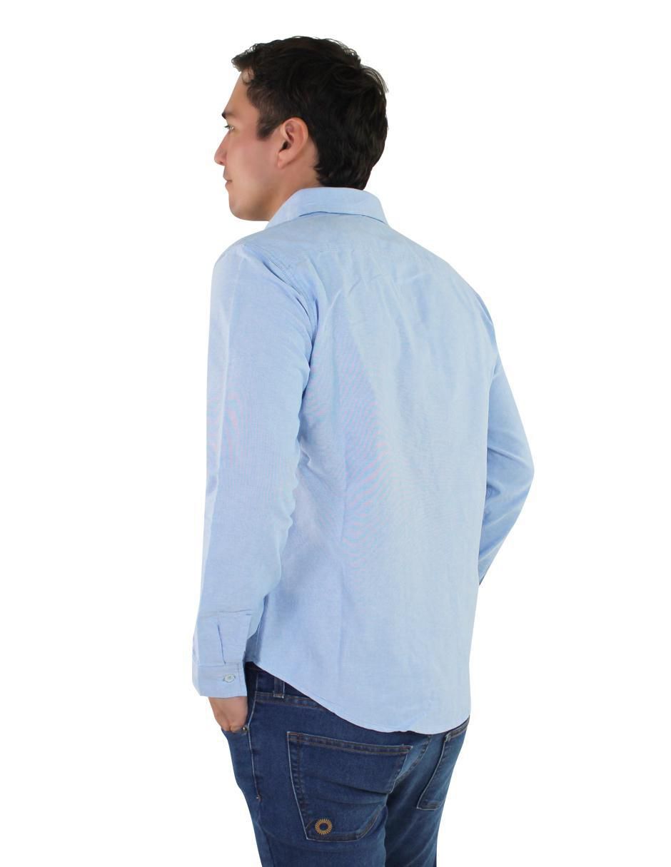 Camisa casual de algodón manga larga para hombre 5