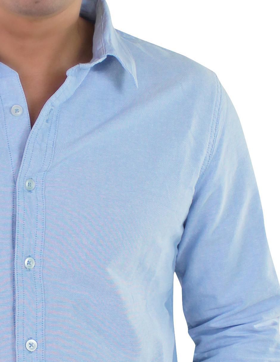 Camisa casual de algodón manga larga para hombre 6