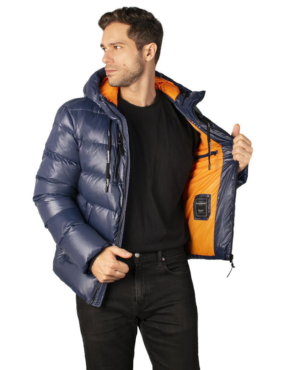 Chamarra acolchada con capucha para hombre 2