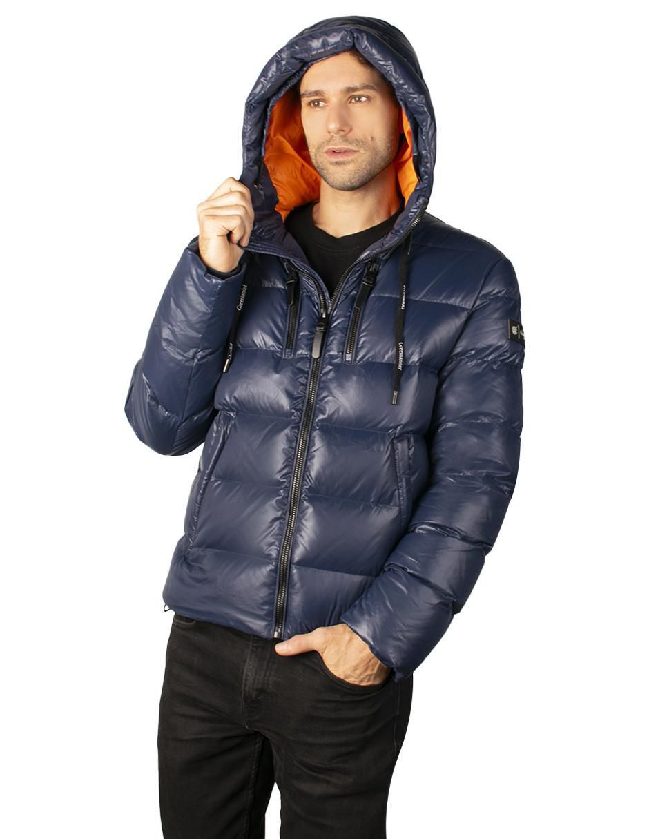 Chamarra acolchada con capucha para hombre 5