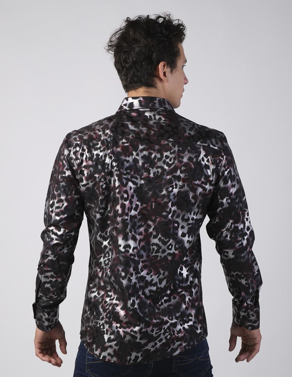 Camisa casual manga larga para hombre 2