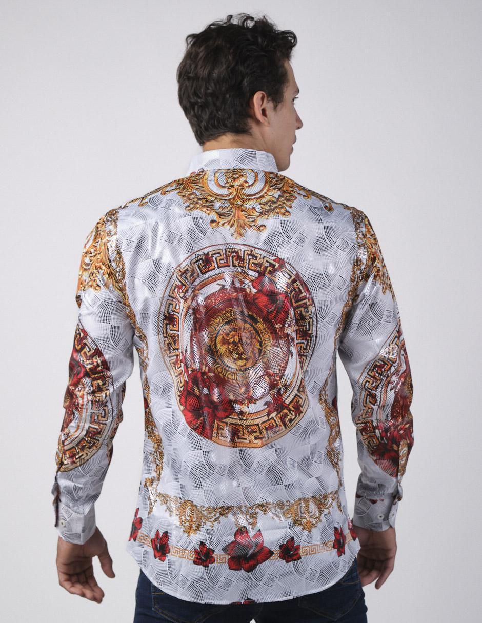Camisa casual manga larga para hombre 2
