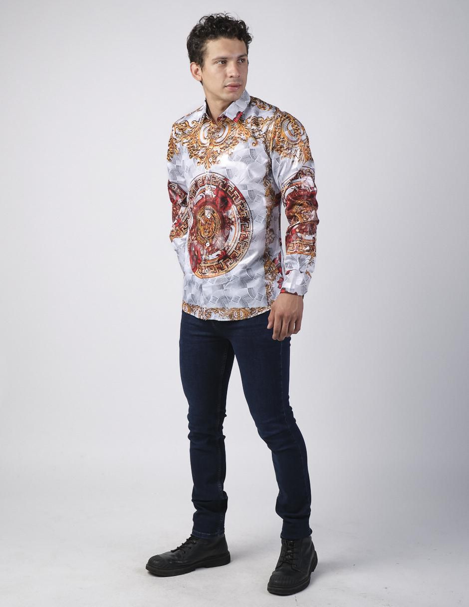 Camisa casual manga larga para hombre 3