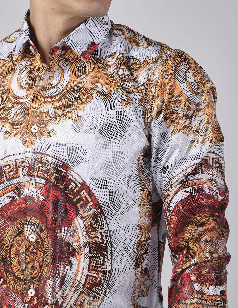 Camisa casual manga larga para hombre 4