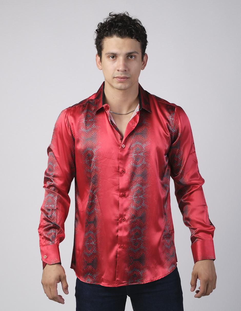 Camisa casual manga larga para hombre