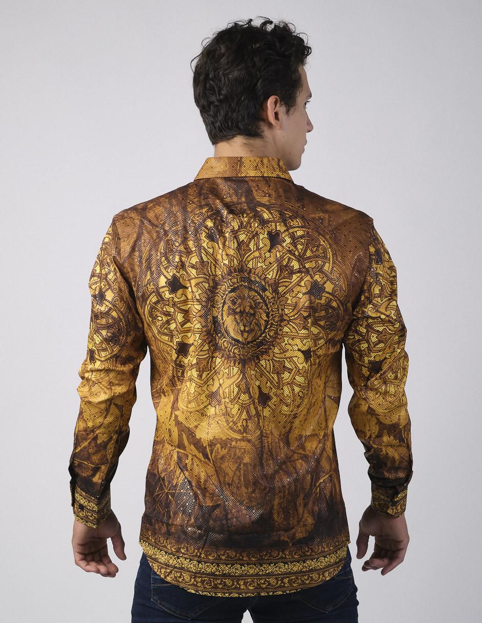 Camisa casual manga larga para hombre 2