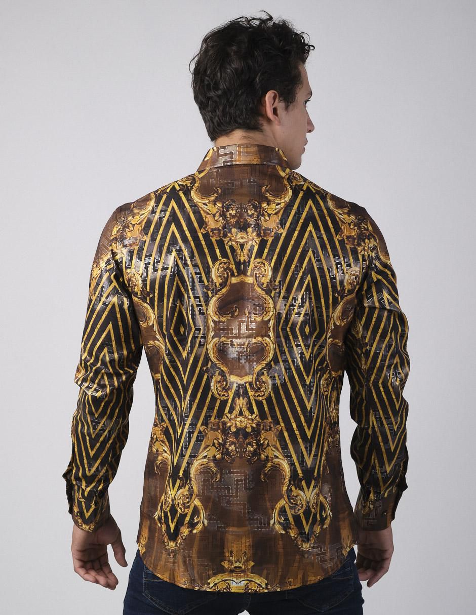 Camisa casual manga larga para hombre 2