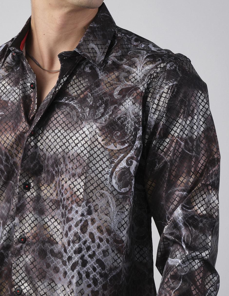 Camisa casual Benziny manga larga para hombre