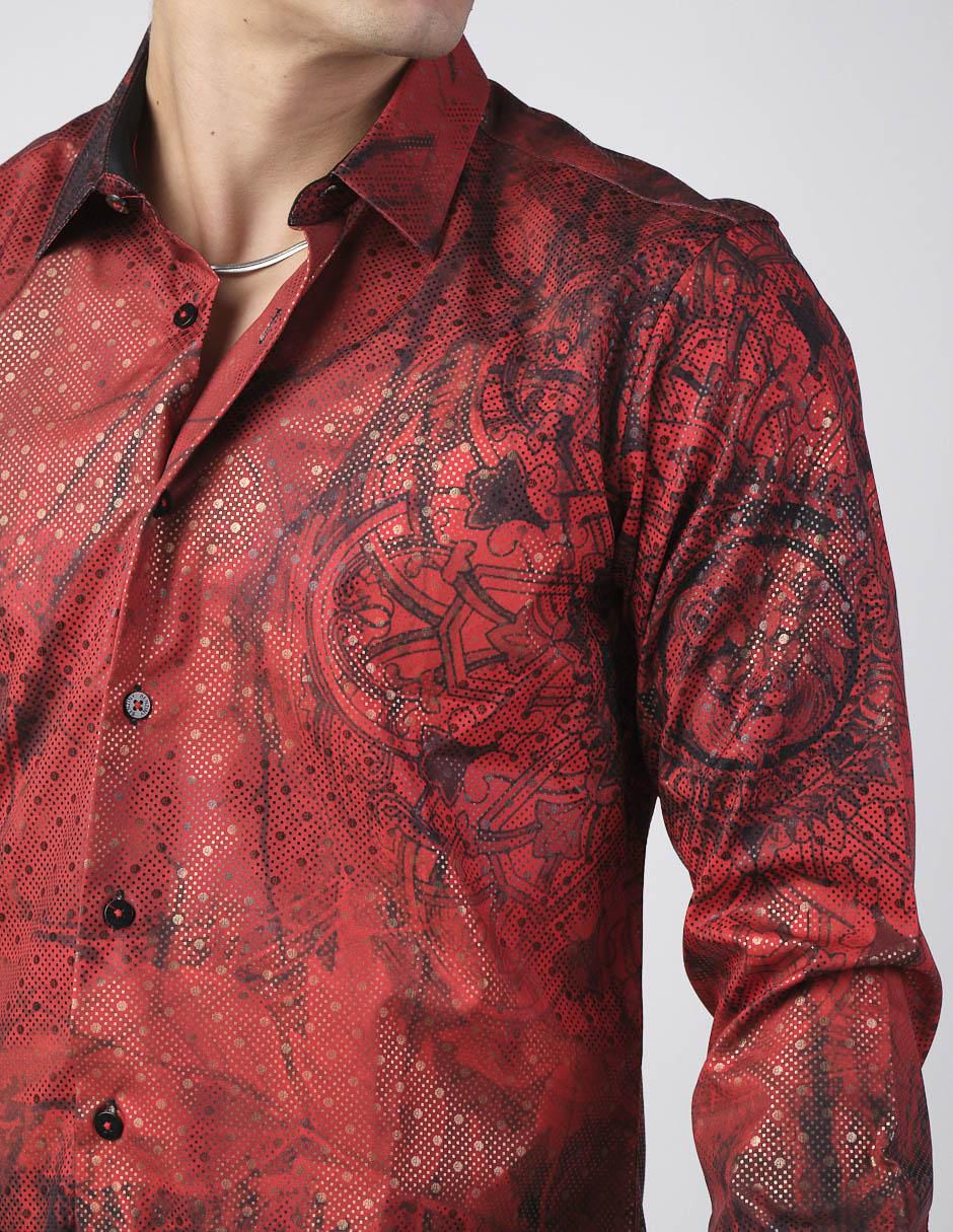 Camisa casual Benziny manga larga para hombre