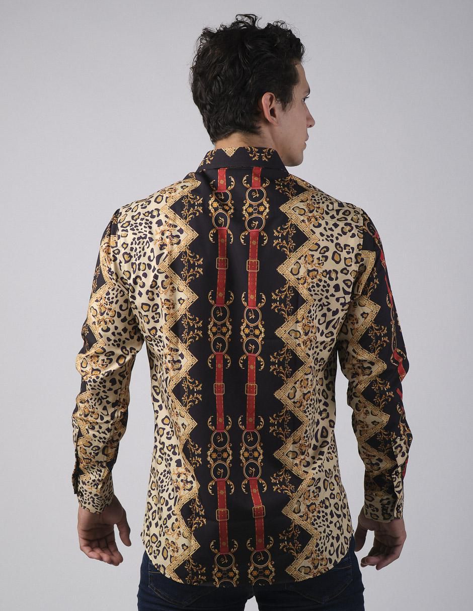 Camisa casual manga larga para hombre 2