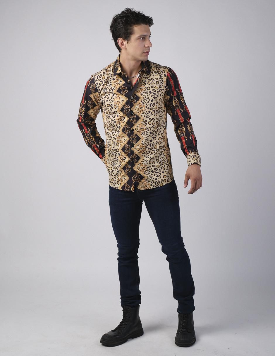 Camisa casual manga larga para hombre 3
