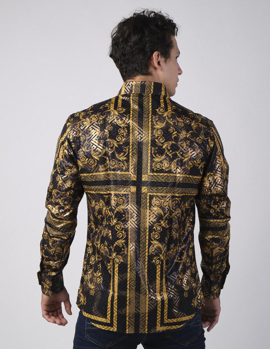 Camisa casual manga larga para hombre 2