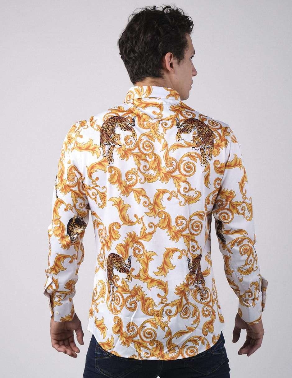 Camisa casual manga larga para hombre 2