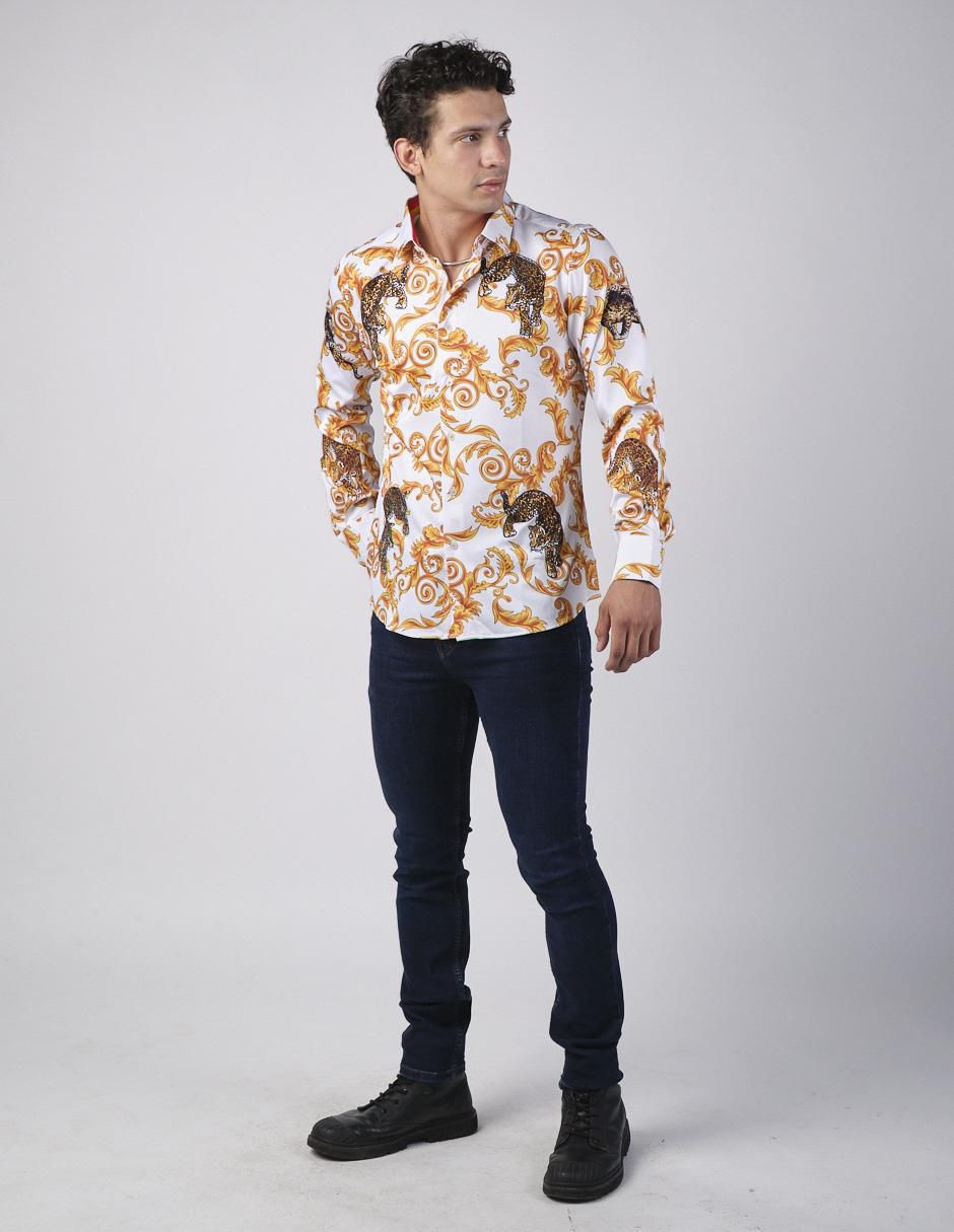 Camisa casual manga larga para hombre 3