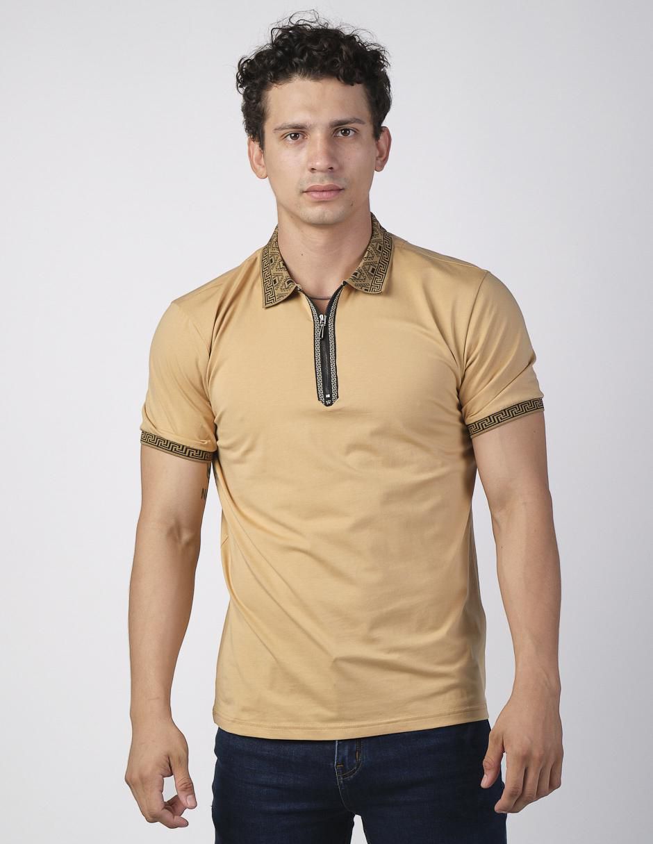 Playera tipo polo tipo polo BZ-101-Khaki 'para hombre'
