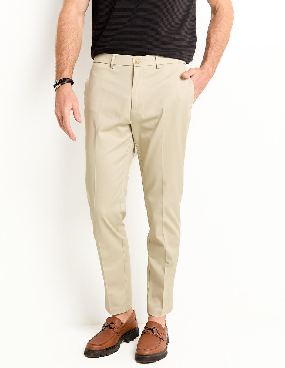 Pantalón slim de algodón para hombre