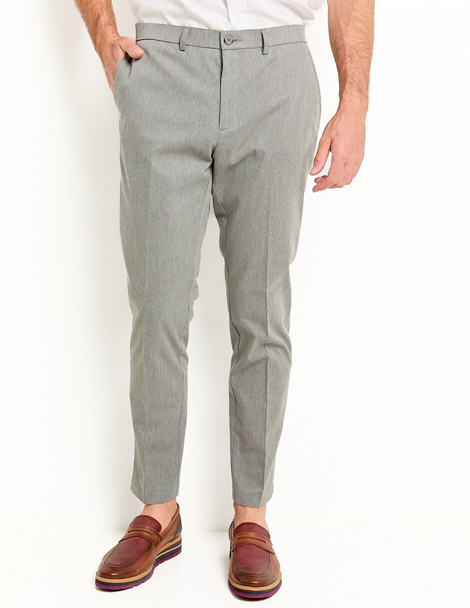 Pantalón slim de algodón para hombre