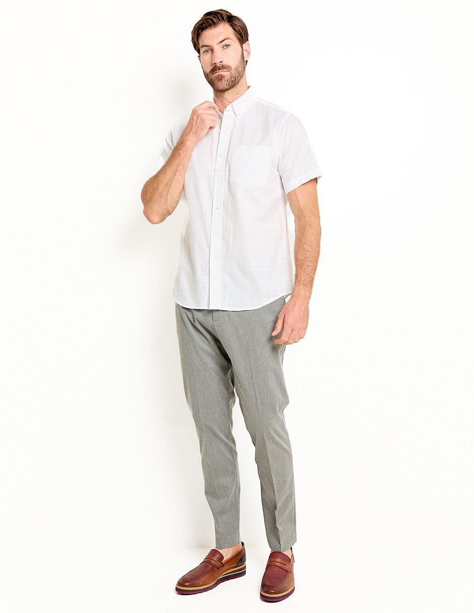 PANTALON HAGGAR G, 32-32, GRIS OBSCURO