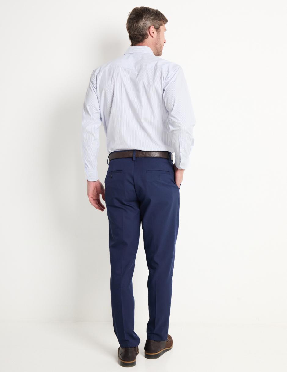 Pantalón de vestir slim de algodón para hombre 2