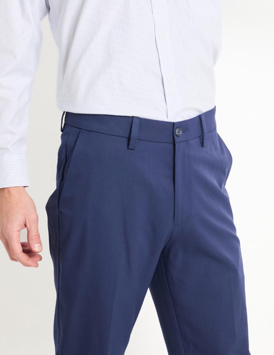 Pantalón de vestir slim de algodón para hombre 4
