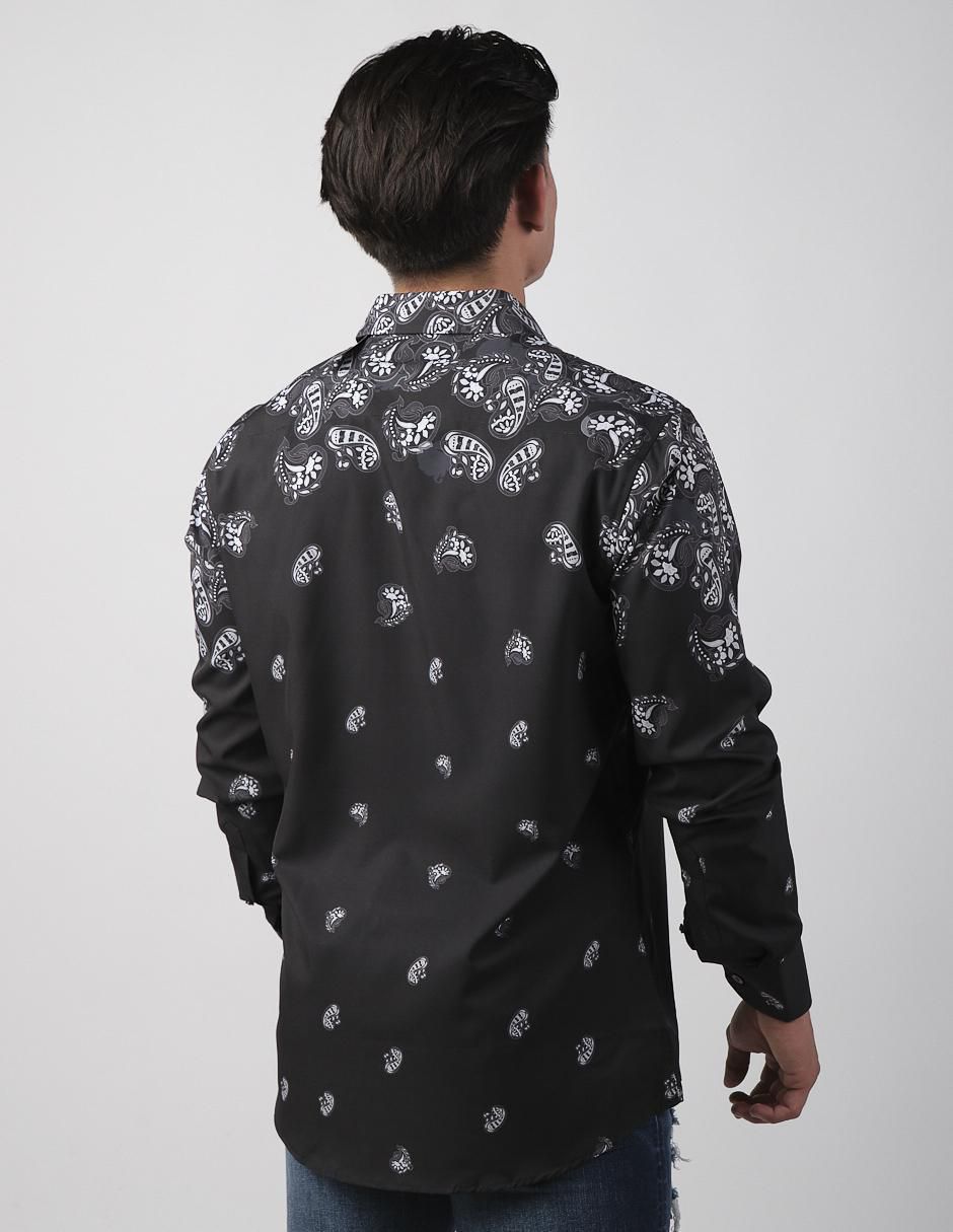 Camisa casual de algodón manga larga para hombre 2