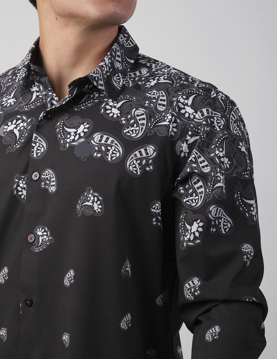 Camisa casual de algodón manga larga para hombre 4