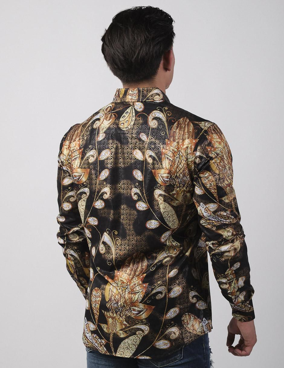 Camisa casual de algodón manga larga para hombre 2