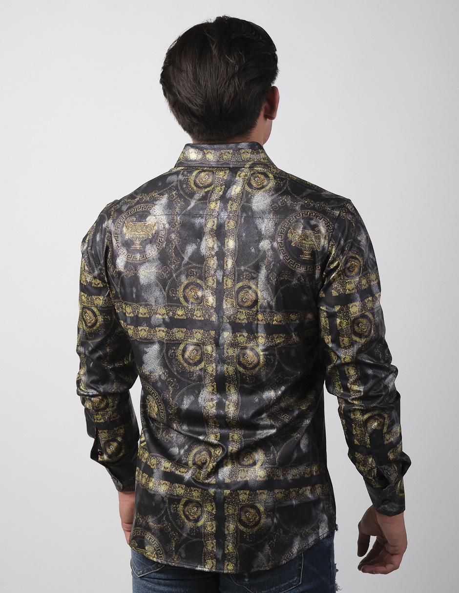 Camisa casual de algodón manga larga para hombre 2
