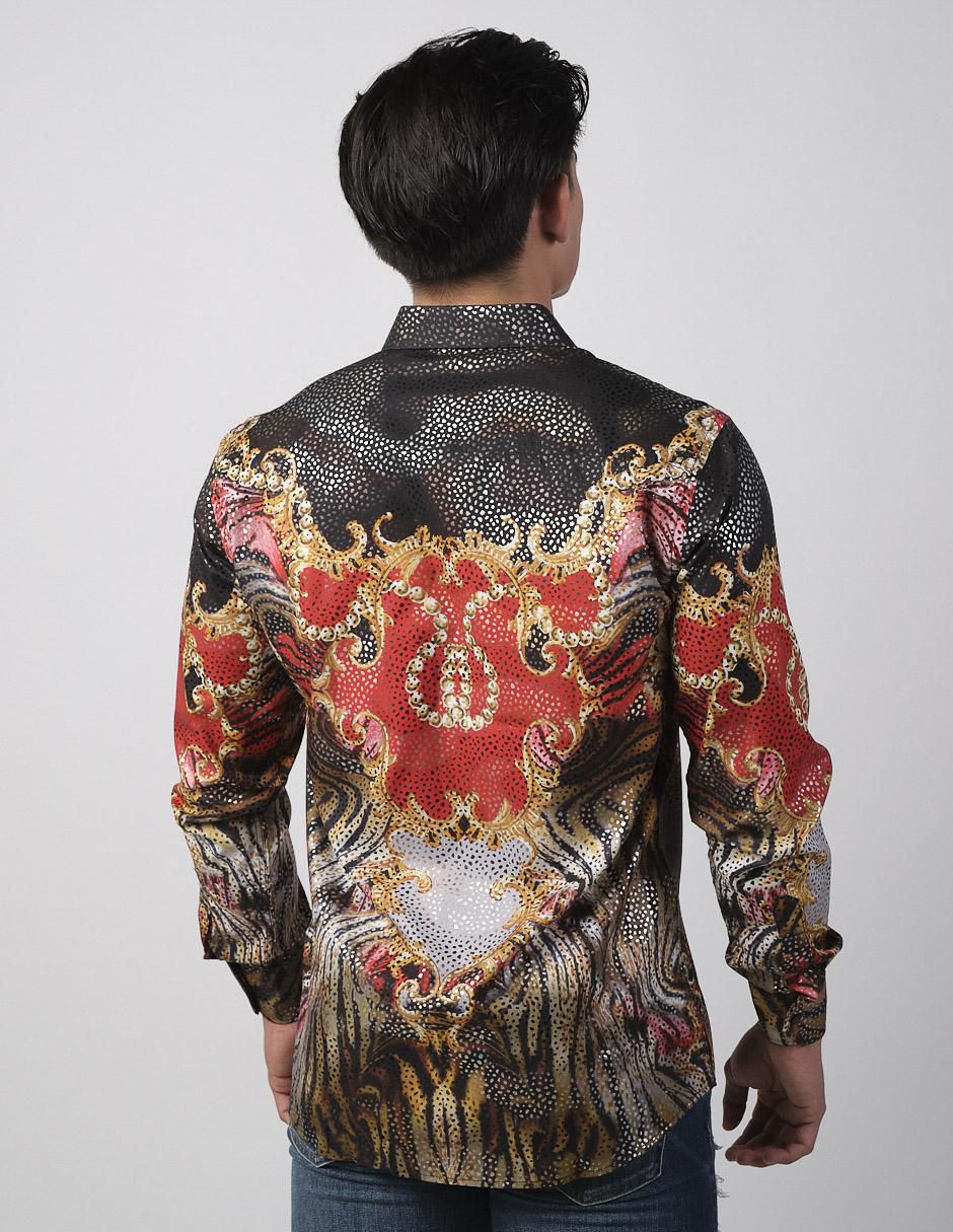 Camisa casual de algodón manga larga para hombre 2